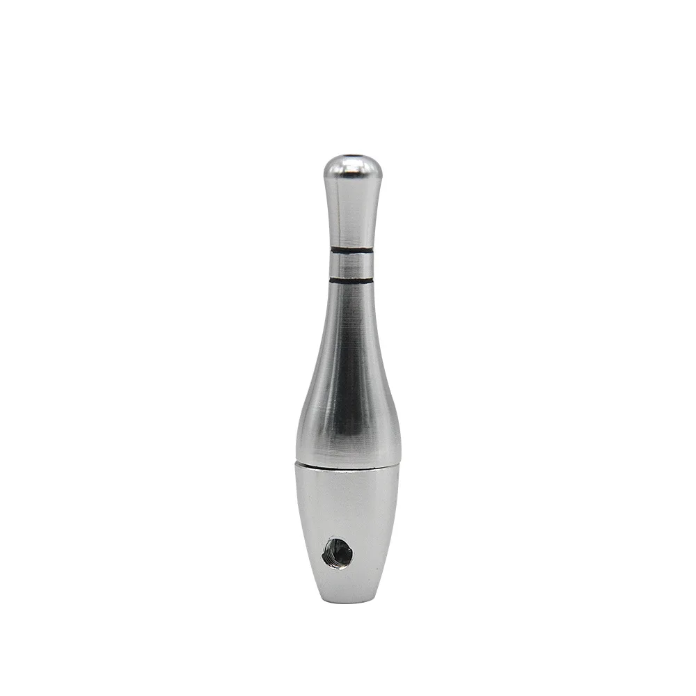 Bowling Style Metal Smoking Pipe Tobacco Pipe mini Smoking Accessories Aluminium Alloy Cigarette Holder Men's Gift