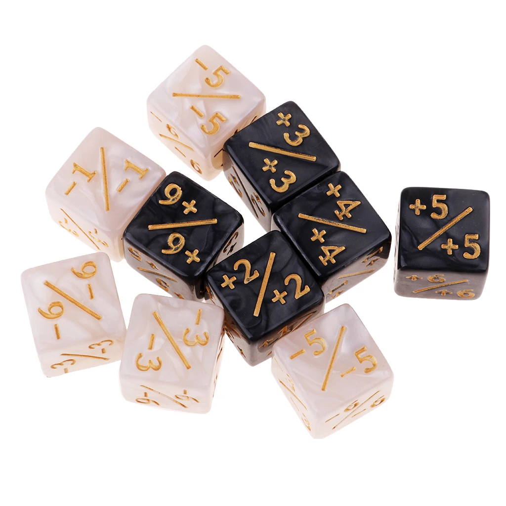  Math Learning Educational  TRPG D&D Board Dice Game 6-side Fractional Dice Family D6 Dices