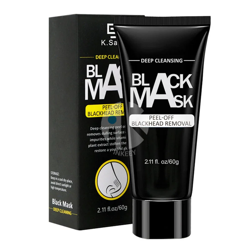 Bamboo Charcoal Deep Cleansing Blackhead Removal Mask Nose T Zone Nursing Absorption Ripping 60g |
