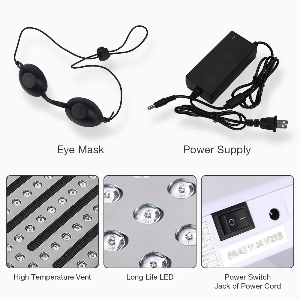  Professional 7 Colors PDF Led Mask Facial Light Therapy Skin Rejuvenation Device Spa Acne Remover A - 1000008131951