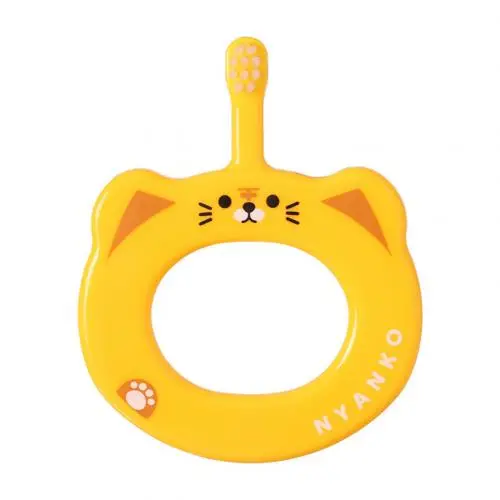 Yellow Tiger Милые малыши животные зубная щетка Прорезыватель рычаг для пальца мягкая Щетинная зубная щетка инструмент для ухода за зубами анти-out зубная щетка - Цвет: Yellow Tiger