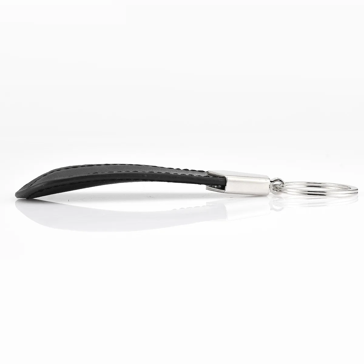 Portable Stainless Steel Shoe Horn Foldable PU Leather Handle With Keychain For Home