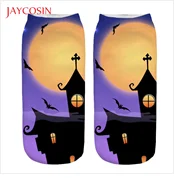 Female winter printing plus velvet warm sleep home socks floor socks
