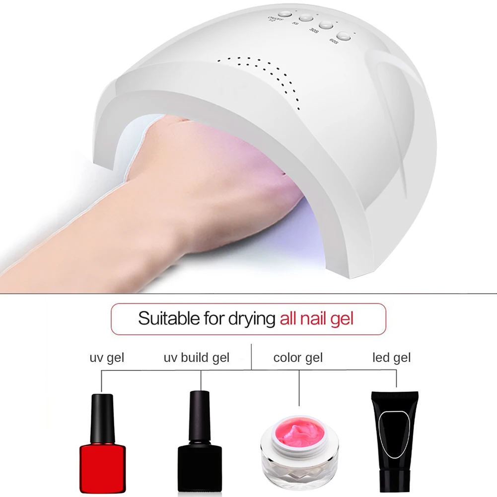 

48W LED Nail Lamp With 30Leds UV Lamp For Manicure Gel Nail Dryer Drying Nail Polish Lamp Auto Sensor Manicure Tools
