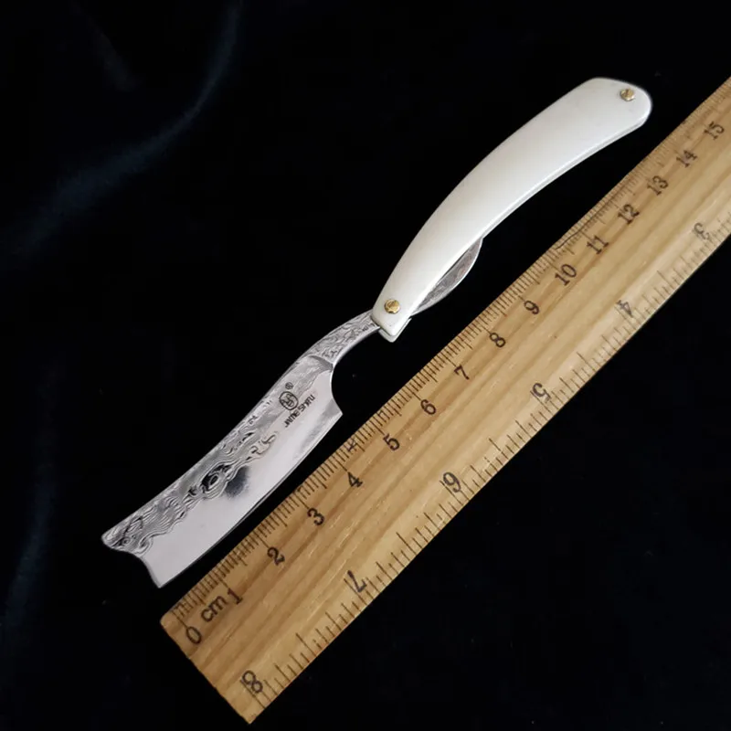 

Folding Knife Damascus Razor Vintage Manual Razor Male Shaving Knife Razor Knife Haircut Shaving
