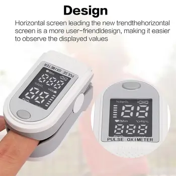 

Fingertip Oximeter Heart Rate Oximeter Measuring Tool Blood Oxygen Saturation Oximeter without Battery (Silver)