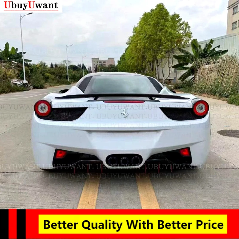 Задний спойлер для багажника из настоящего углеродного волокна Для Ferrari 458 2011 2012