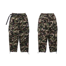 Стрейчевые брюки с несколькими мешками; свободные регулируемые брюки; брюки для занятий танцами; однотонные камуфляжные брюки