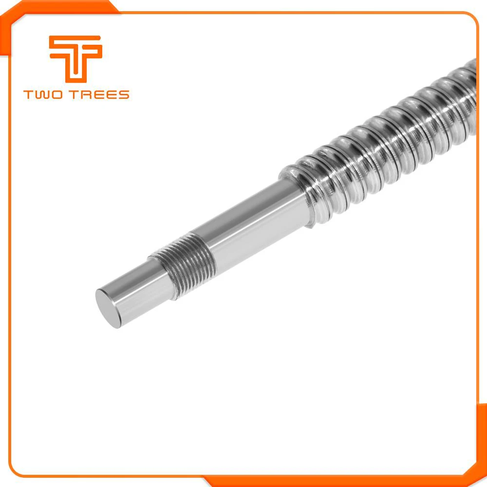 Free shipping machined SFU1204 150 200 250 300 350 400 450 500 550 600 650 mm cold roller ball screw with 1204 single ball nut