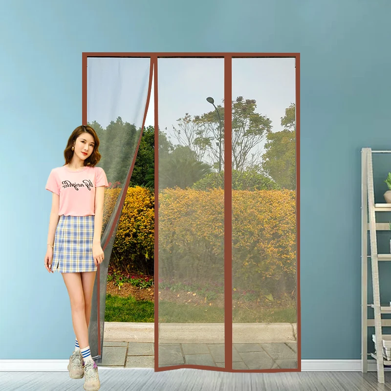 Strong Magnetic Door Curtain Anti-mosquito And Insect-Proof Automatic Closing Invisible Gauze Large-Size Custom | Дом и сад