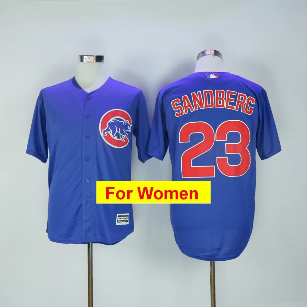 Оранжевый Женская майка Chicago Javier Baez Anthony Rizzo Kris Bryant Ryne Sandberg FLEX& Cool Base - Цвет: Оранжевый