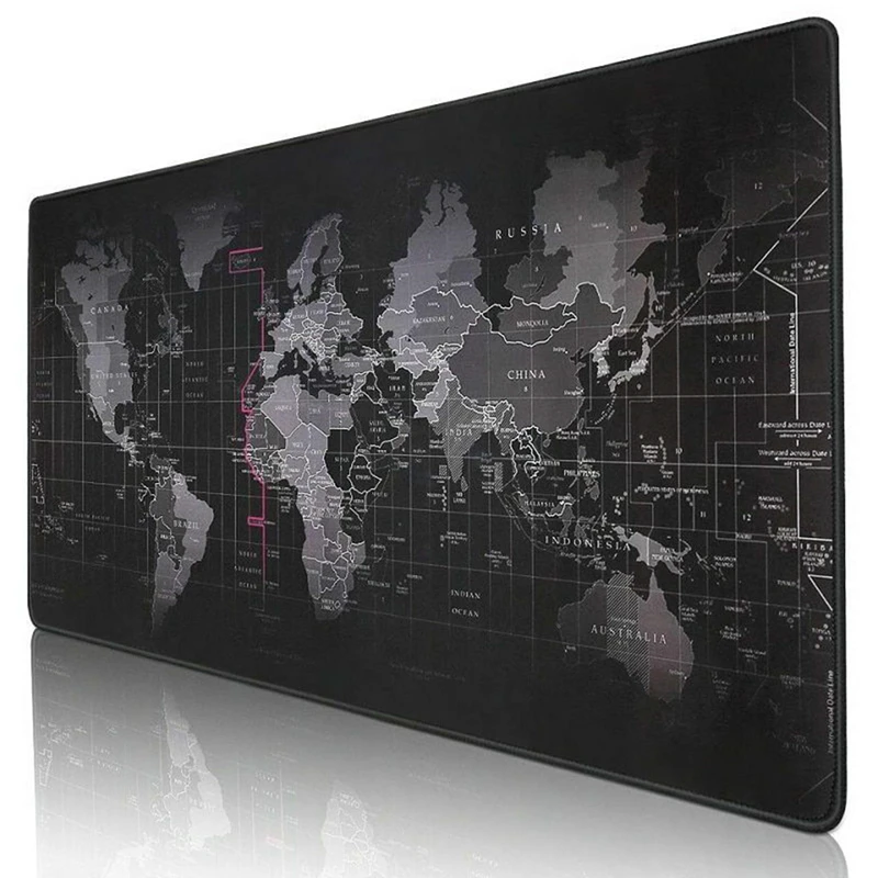 Old World Map Large Gaming Mouse Pad Lockedge Mouse Mat Keyboard