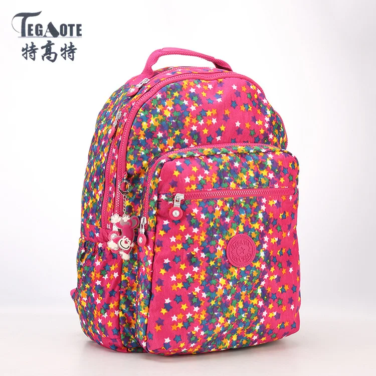 TEGAOTE, женский рюкзак для девочек-подростков, нейлоновые рюкзаки, Mochila Feminina, женский рюкзак для путешествий, школьный рюкзак, Sac A Dos - Цвет: 11