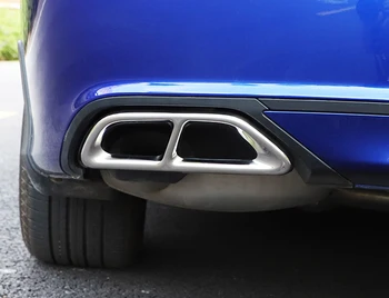 

For Honda Accord 2018 2019 2020 Exterior Car Rear Exhausted End Tip Pipe Outlet Cover Trim Steel Stainless Accessories 2PCS