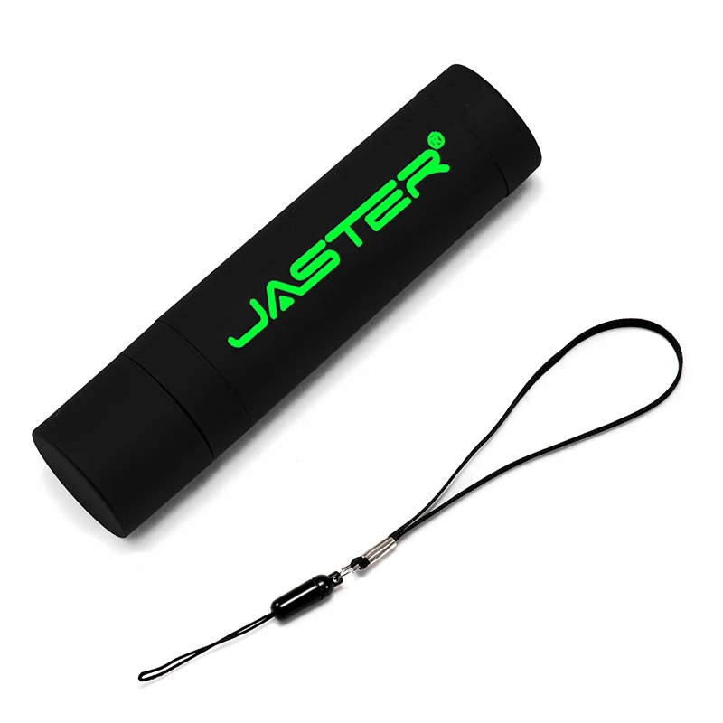 JASTER светодиодный USB flash Персонализация USB 2,0 черный пластиковый эллипсовый накопитель 4 ГБ 8 ГБ 16 ГБ 32 ГБ 64 ГБ 128 ГБ закругленная USB палочка для создания логотипа - Цвет: Round green