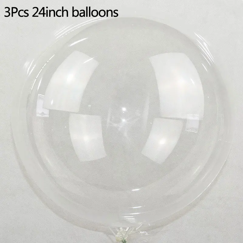 1 шт Золотой Красный С Днем Рождения I love You Bobo прозрачные гелиевые наклейки на воздушные шары для свадьбы День Святого Валентина День рождения украшения - Цвет: 3pcs 24inch balloon