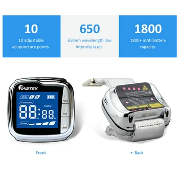 

650nm Low Level Laser Therapy Wrist Watch Semiconductor Diabetes Laser Therapy Apparatus with CE Approved