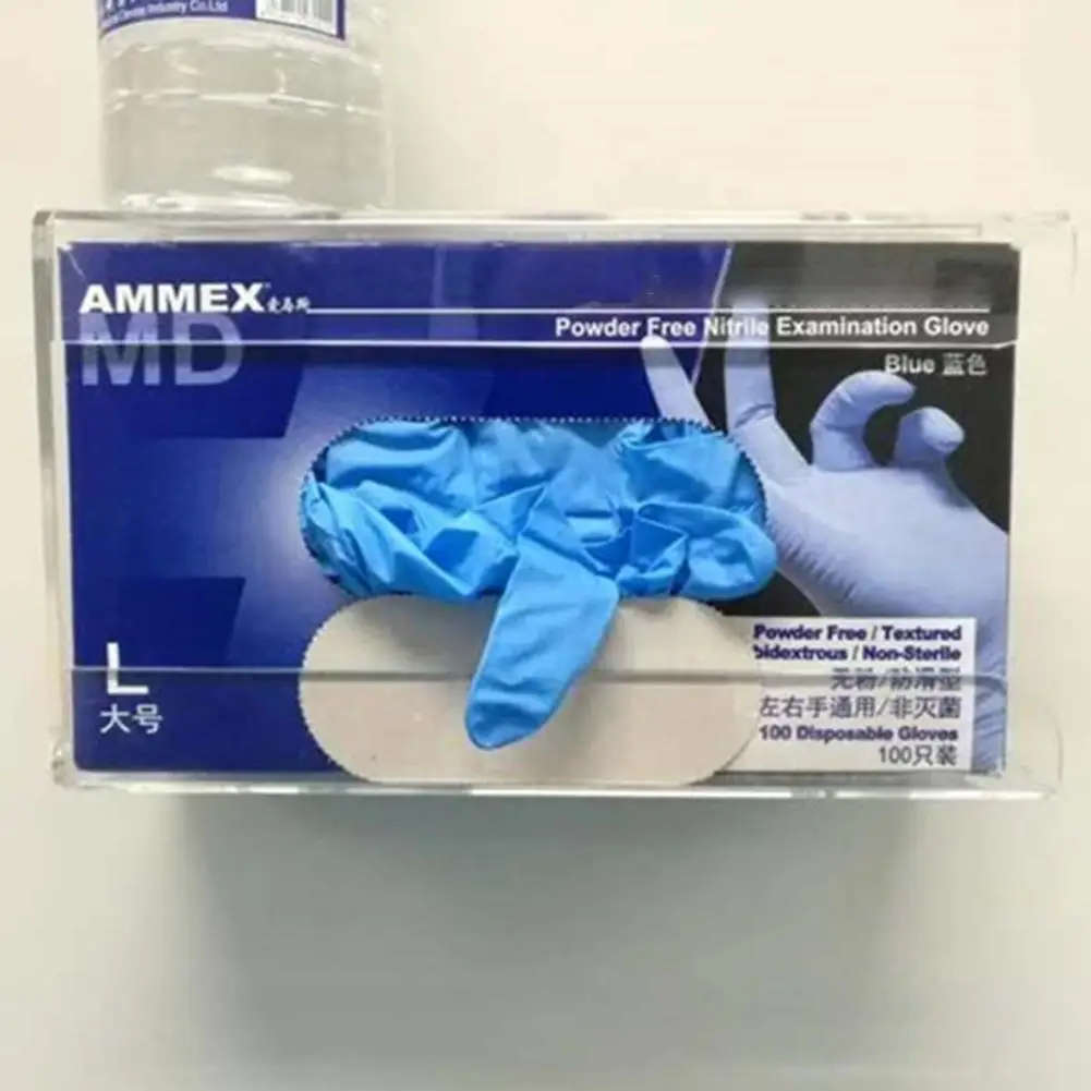 

Glove Storage Box Labor Insurance Gloves Display Boxes Medical Tissue Acrylic Glove Dispenser Rack Wall Mountable Tissue Holder