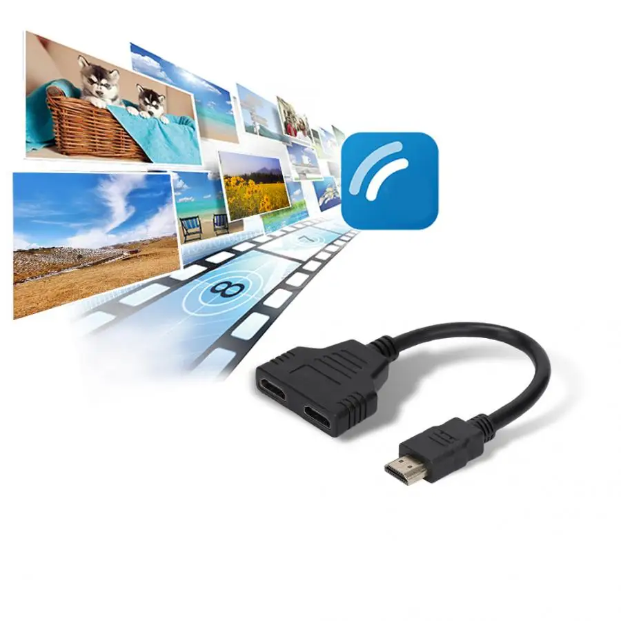 1080P HDMI порт для мужчин и женщин 1 вход 2 Выход сплиттер кабель адаптер конвертер кабель