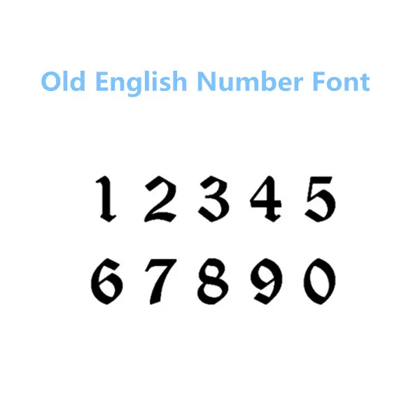 Old English number Vsco персонализированные арабский Старый английский номер корейский иврит китайский кулон ожерелья для женщин на заказ почерк Свадебные украшения - Окраска металла: Old English number