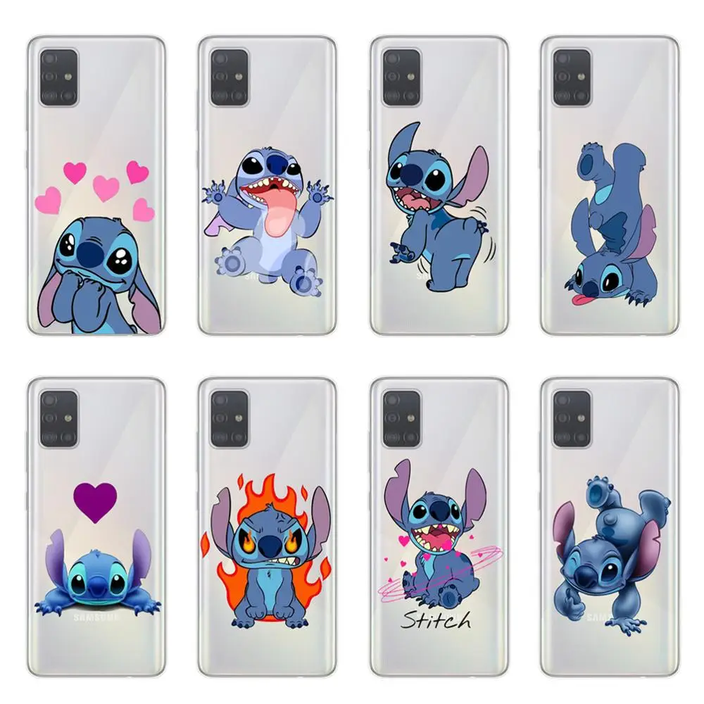 

Cute Cartoon Stitch Phone Case For Samsung Galaxy S20 Ultra Plus A51 A71 A10 A20 A30 A40 A50 A70 Cover Coque Etui fundas Shell