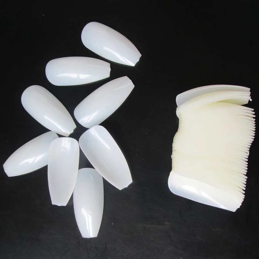 Накладные ногти Bittb 500 шт. белые/прозрачные/натуральные акриловые кончики для