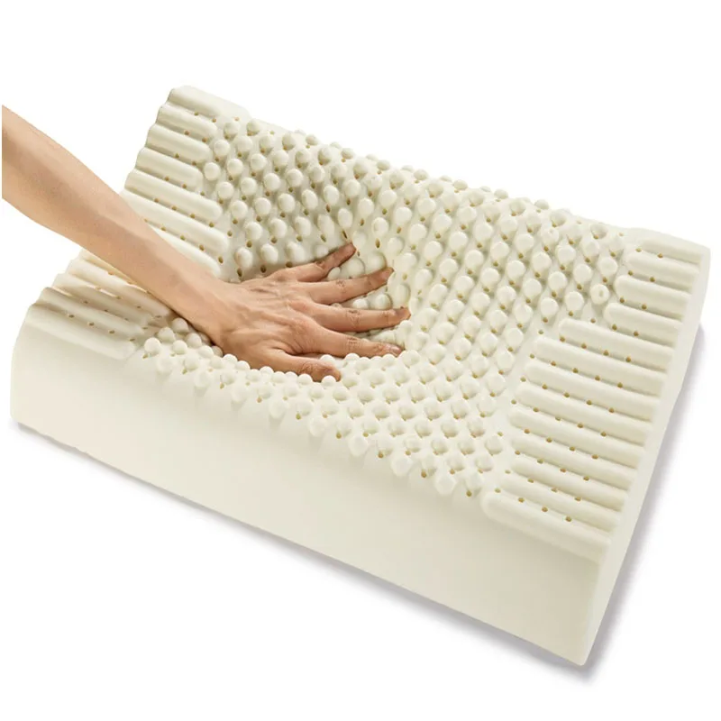 100% чистый натуральный латекс Подушка Таиланд Импорт ортопедические шеи подушки