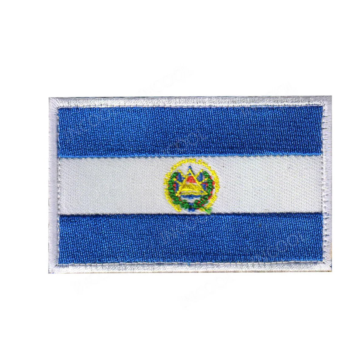 Америка Флаги стран Мексика пуерто-Рико Аргентина Соединенные Штаты, Канада Бразилия El Salvador вышитые нашивки значки оптом - Цвет: El Salvador Flag
