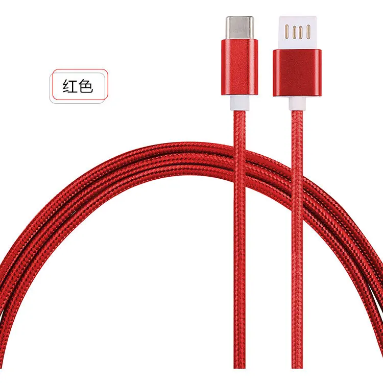 USB Type-c Cable 1M Nylon Weave 3A Fast Charge Usb Cable For Xiaomi Mi9 Huawei Samsung Red Rice Note 7 phone Charging Equipment