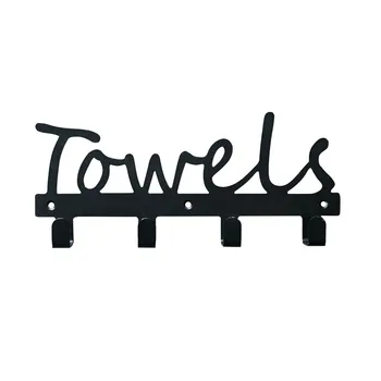 

Nordic creative design decorative hook iron screw fixed clothing row hook wall door rack hook