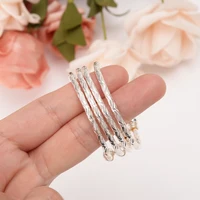 Small silver plated Bracelet&Bangles for Baby/Girls/Boy Charm Beads Bracelet Small Bell/Heart Jewelry Child Party Gifts 1