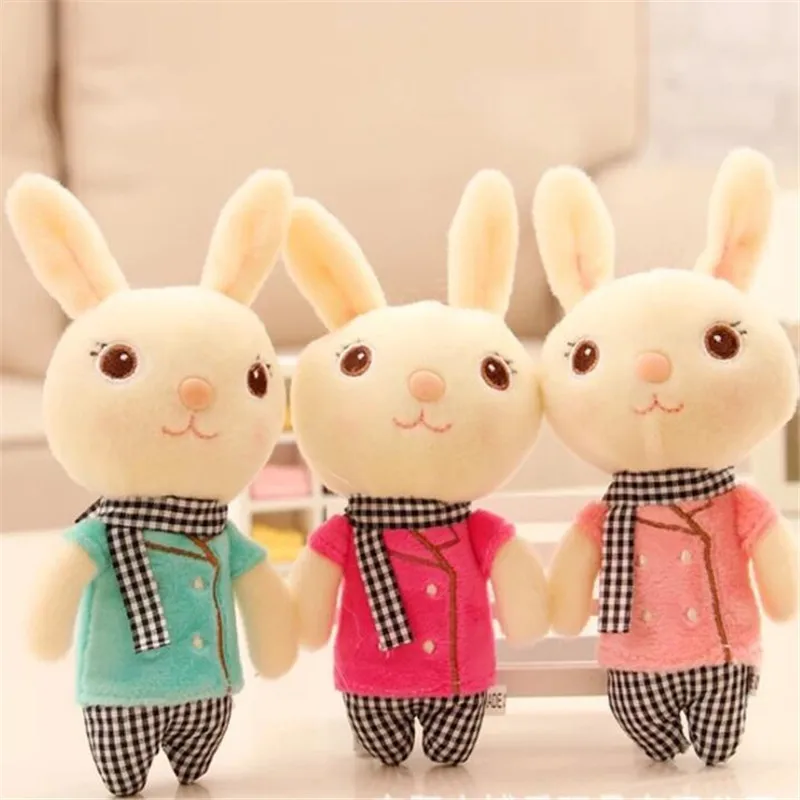 1pcs creative cute rabbit plush toys doll high grade pp cotton padded decorative pendant for boys 4