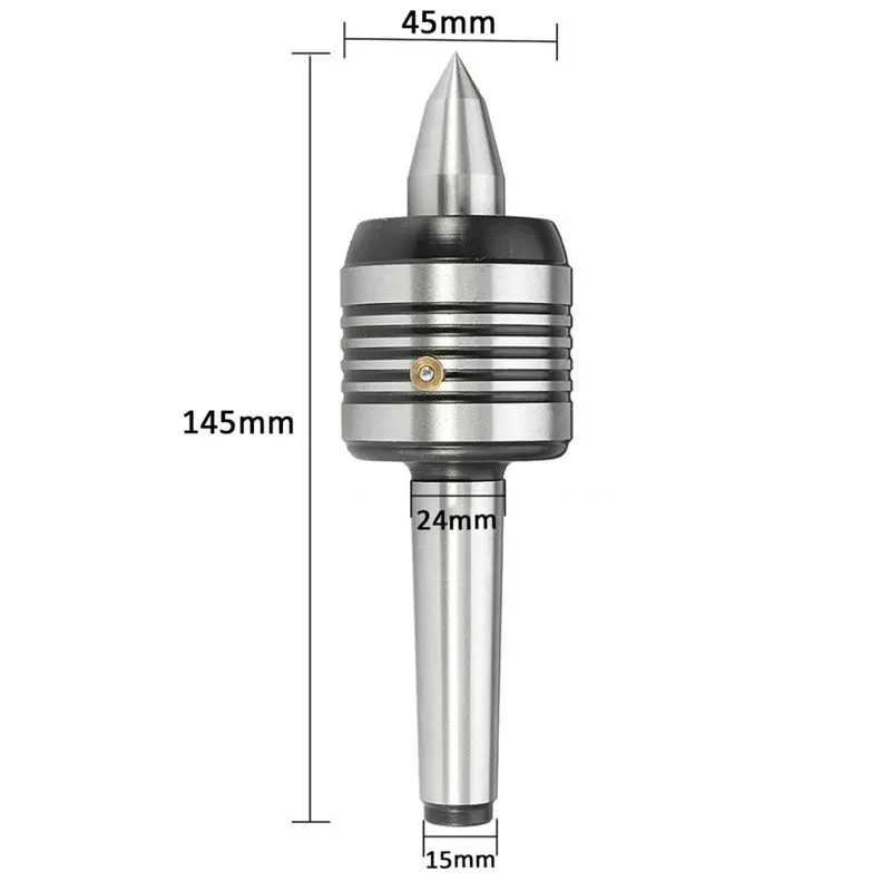 1pc Long Nose MT2 Live Center Precision 55-60HRC/45-50HRC 0.0002" Accuracy Morse Taper Bearing For Lathe Turning Tool