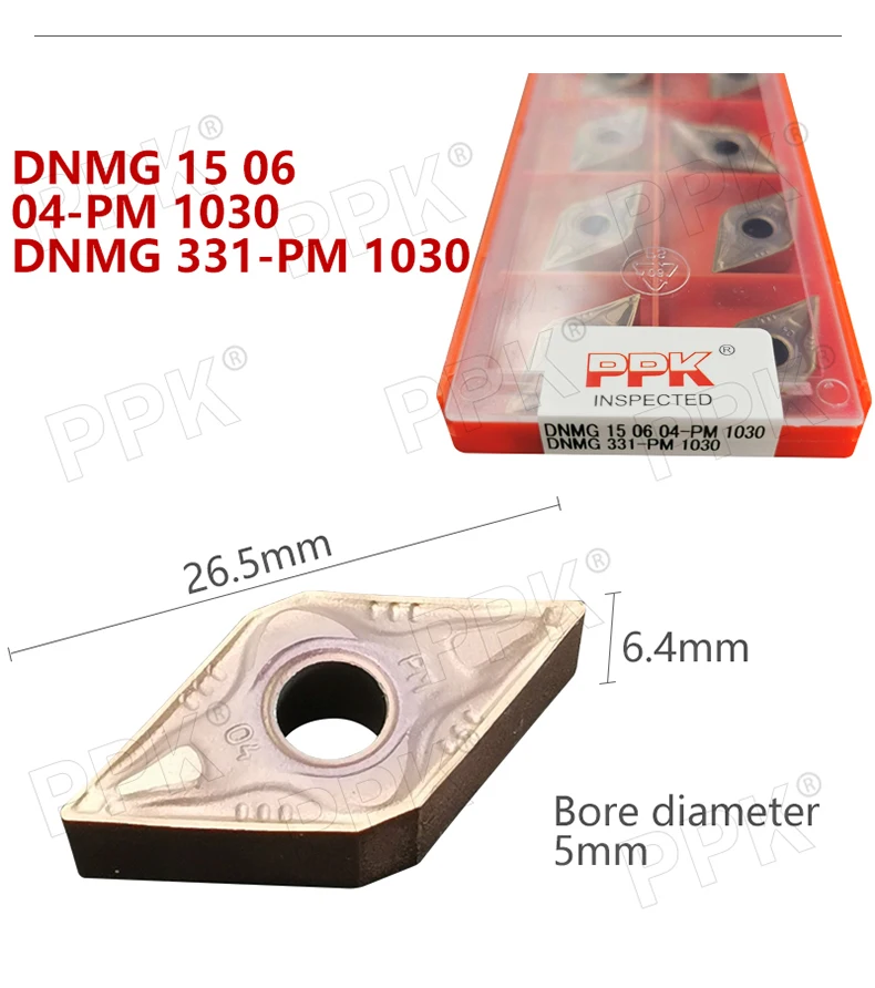 10 шт. DNMG 15 06 04-PM 1030 DNMG 331-PM 1030 внешние токарные инструменты твердосплавные вставки высокого качества токарный инструмент токарные вставки