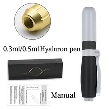 Красота Регулируемый без игл гиалуроновая мезо микро пистолет гиалурон ручка для против морщин губ наполнителя воды шприц инжектор