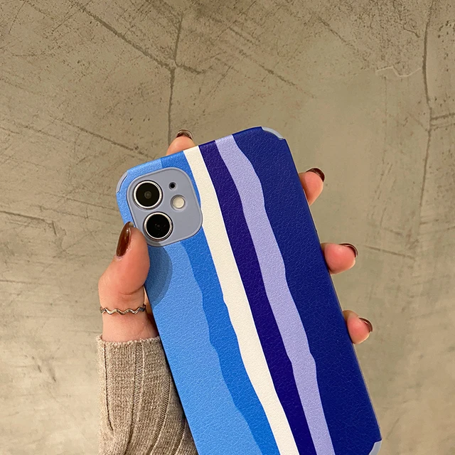 stripes rainbow Case For iPhone Tweggo