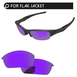 Плазменный фиолетовый зеркало Поляризованные замены линзы для Бронежилет солнечные очки к куртке Frame 100% UVA и UVB Защита