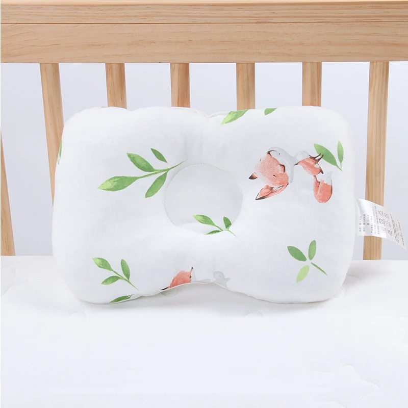 Детская подушка, муслиновая подушка для защиты головы, для новорожденных, с плоской головкой, детские постельные принадлежности, детские подушки для мам, для малышей, позиционер для сна