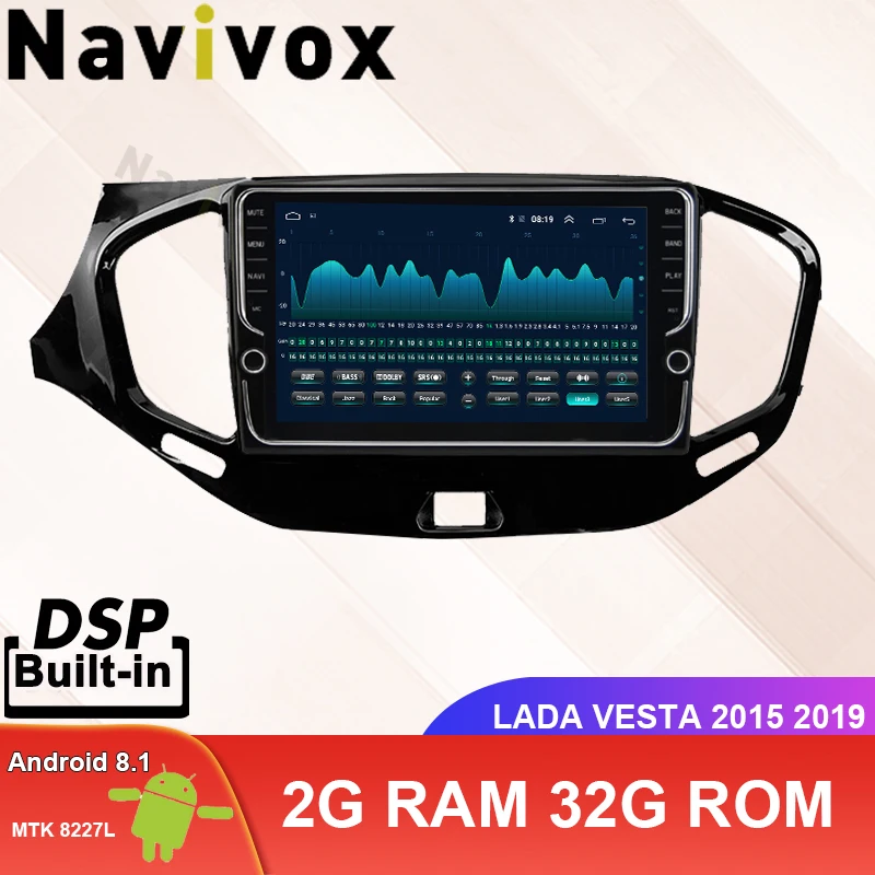 

Navivox Android 8.1 car radio for multimedia player DVD For LADA Vesta Cross 2015 2019 GPS Navigation 2din Head unit monitor