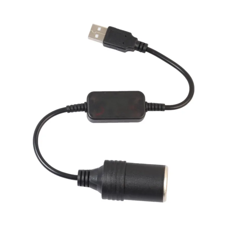 Конвертер адаптер проводной контроллер USB порт на 12 В розетка для автомобильного прикуривателя Женский Шнур питания для Xiaomi power Bank DVR