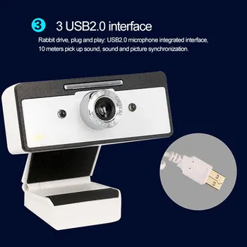 

Mini Computer Video Camera HD Desktop Pc Laptop Home USB Drive-Free Manual Focusing With Microphone Focusable camera New 2020