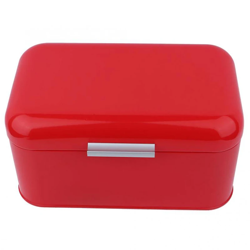 Акриловая коробка сплошной цвет ретро металл Хлебница коробка большой емкости кухня контейнер для хранения