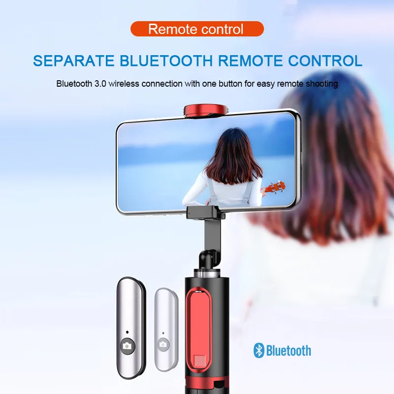 Szikratávirát Bluetooth Összeegyeztethető selfie botot extendable monopod Zárkózott vezérlő Vízszintes iránytűtok botot Háromlábú számára IPhone 14 xiaomi 13th huawey