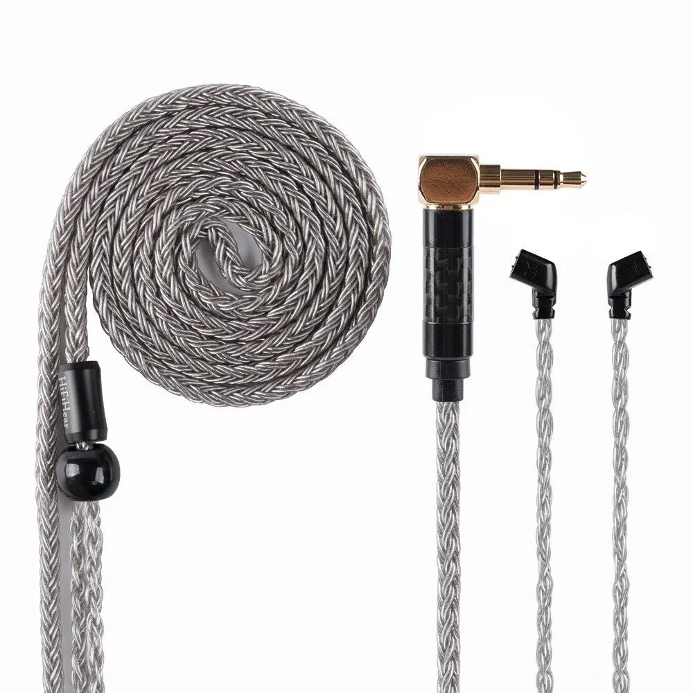 AK Hifihear 16 ядро посеребренный кабель 2,5 3,5 мм сбалансированный кабель с MMCX 2 pinконнектора изгиб Jack TRN V90 X6 ZSN ZSX C12 A10