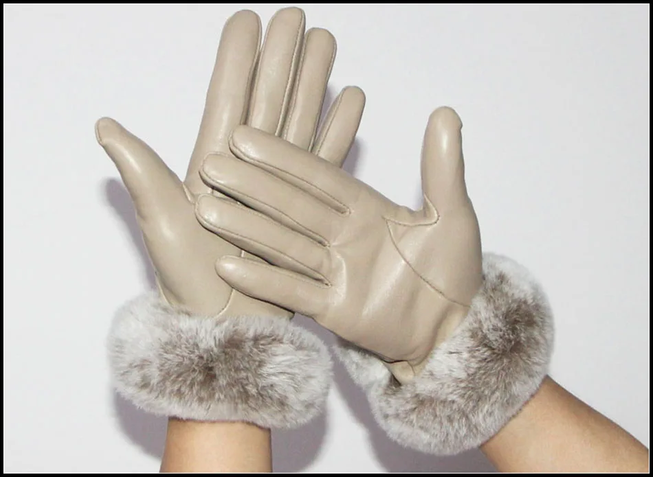 echte hochwertige schaffell handschuhe weibliche rex kaninchenfell handschuhe winter verdickte warme leder weibliche touchscreen handschuhe kältebeständige mode neue lederhandschuhe 2026 – Detail 23