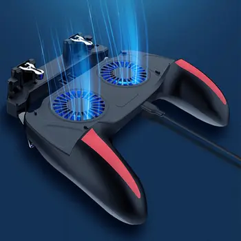 

2-in-1 Dual Fan Mobile Phone Radiator Cellphone Power Bank Portable Phone Peripheral Fast Cooling Gamepad Silent Cooler