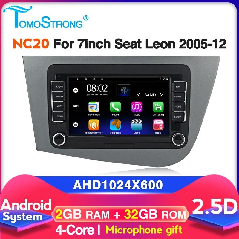 Автомагнитола Tomostrong NC20 для Seat Altea 2004-2015 Толедо 2004-2009 мультимедийный проигрыватель