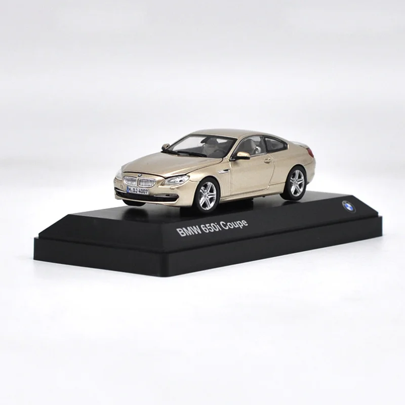 1:43 650i Coupe сплав модель автомобиля статические высокой моделирования металлические модельные автомобили с оригинальной коробкой - Цвет: Gold