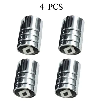 

4Pcs Car Wheel Tire Valve Tyre Caps Durable Metal Car-Styling Air Valve Cap for Renault Car Styling