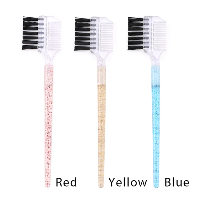 Peigne à cils 2 en 1 en cristal à double usage, brosse à sourcils, outil d'extension de cils, maquillage, accessoires cosmétiques, 20 pièces
